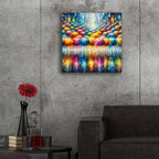Vibrant Umbrellas 2 by Rey Klimt - 24x24 acrylic wall art in a room