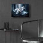 White Horse In Forest by Rey Klimt - 16x12 acrylic wall art in a room