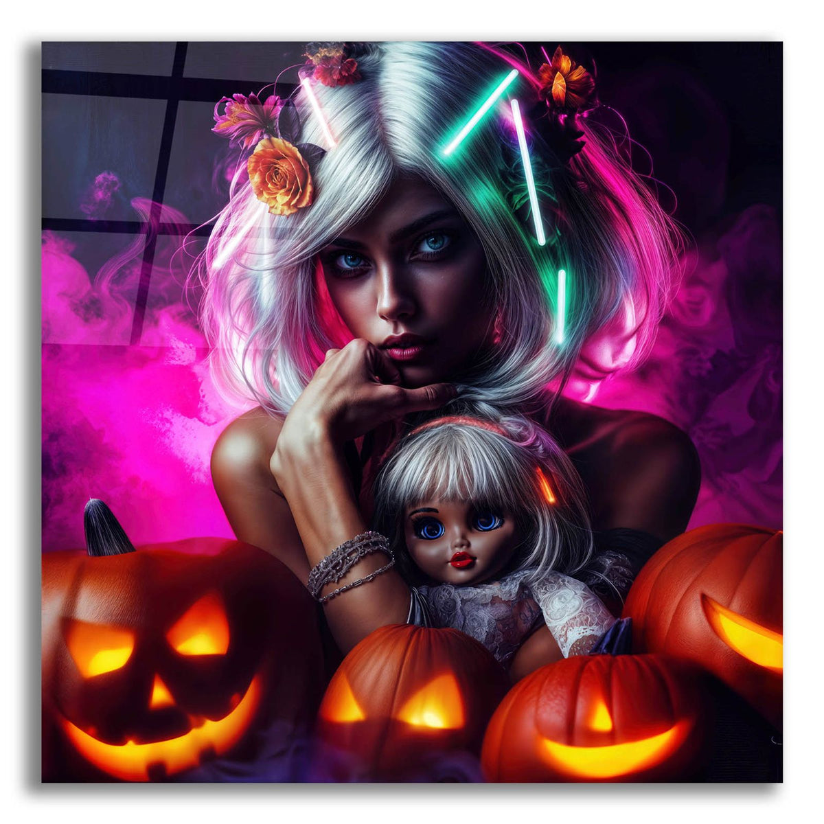 You And Me For Helloween by Rey Klimt acrylic glass wall art