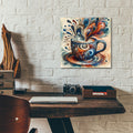 Abstract Coffee Cup 2 by Rey Klimt - 12x12 acrylic wall art in a room