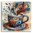 Abstract Coffee Cup 2 by Rey Klimt acrylic glass wall art