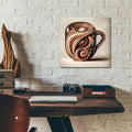 Abstract Coffee Cup 3 by Rey Klimt - 12x12 acrylic wall art in a room