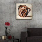 Abstract Coffee Cup 3 by Rey Klimt - 24x24 acrylic wall art in a room