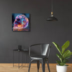 The Luminous Skull 2 by Ann Klee - 24x24 acrylic wall art in a room