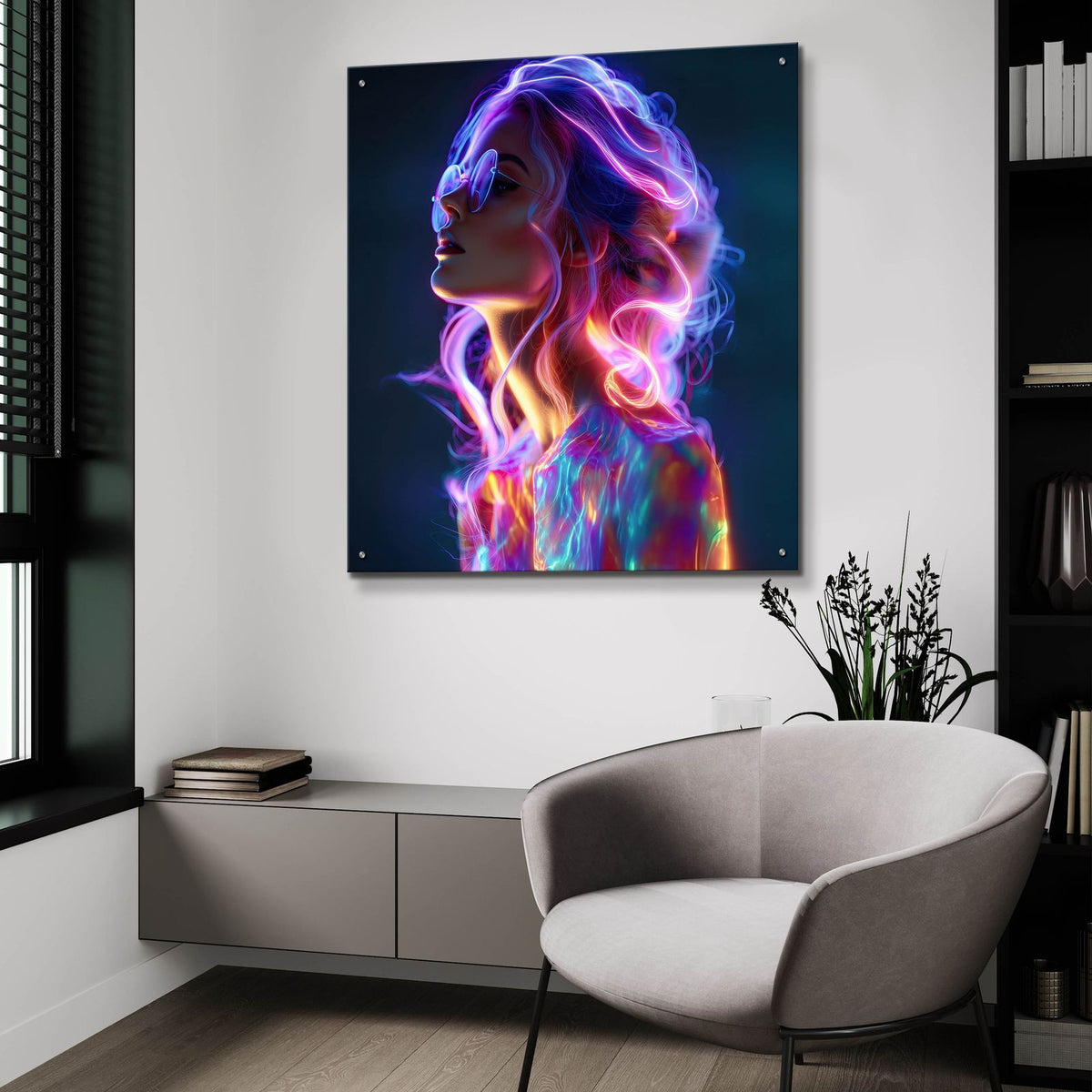 Soul 2 by Ann Klee - 36x36 acrylic wall art in a room