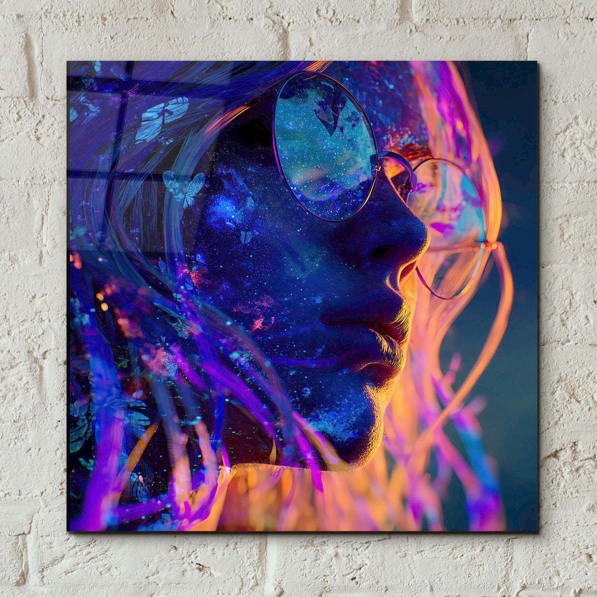 Self Meets Infinity 2 by Ann Klee - 12x12 acrylic wall art in a room
