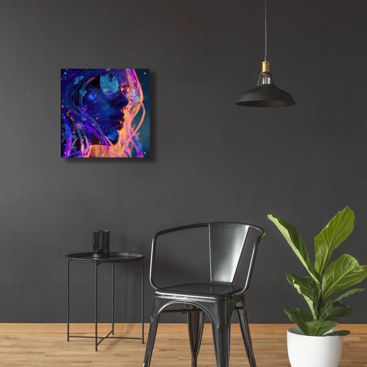 Self Meets Infinity 2 by Ann Klee - 24x24 acrylic wall art in a room