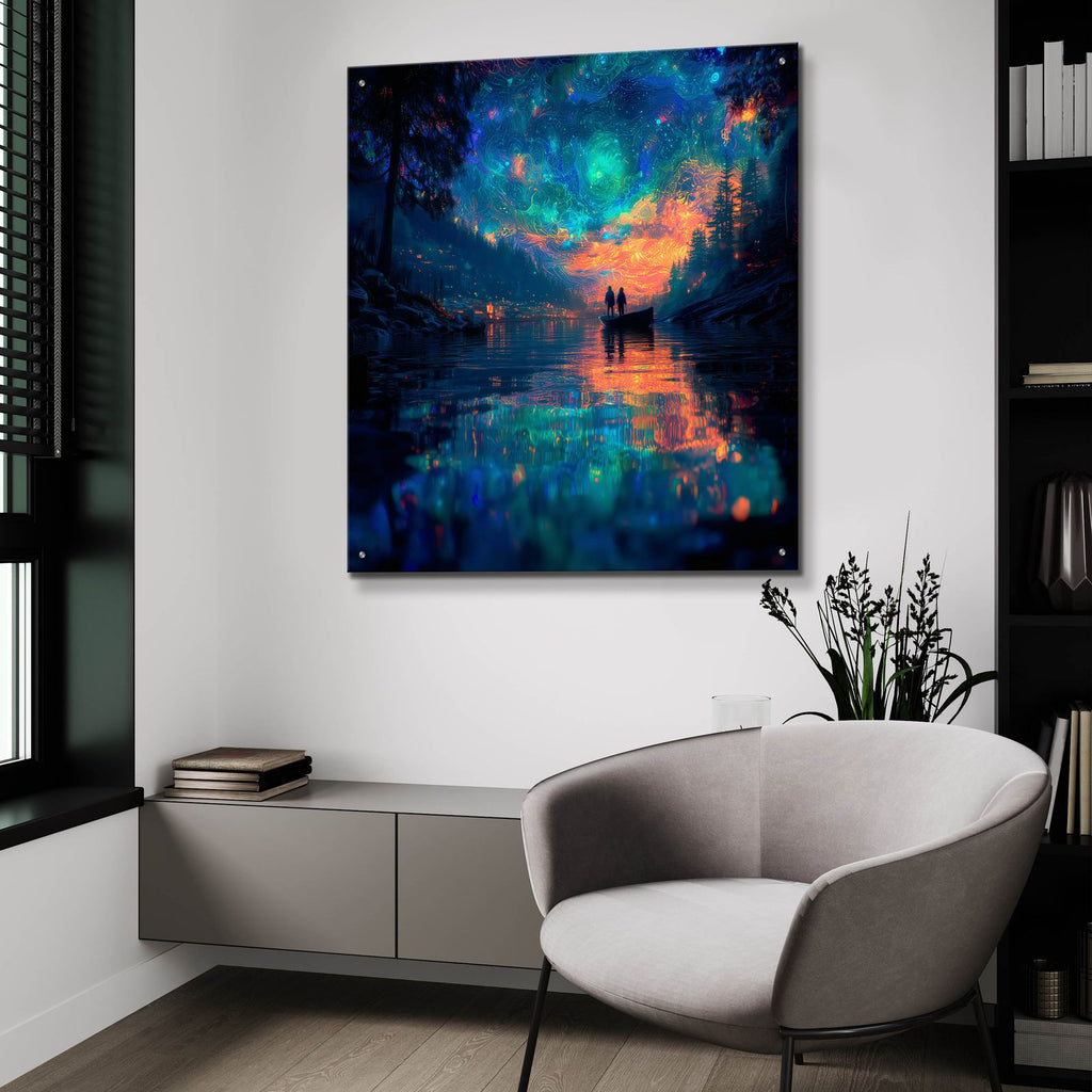 River Of Visions by Ann Klee - 36x36 acrylic wall art in a room
