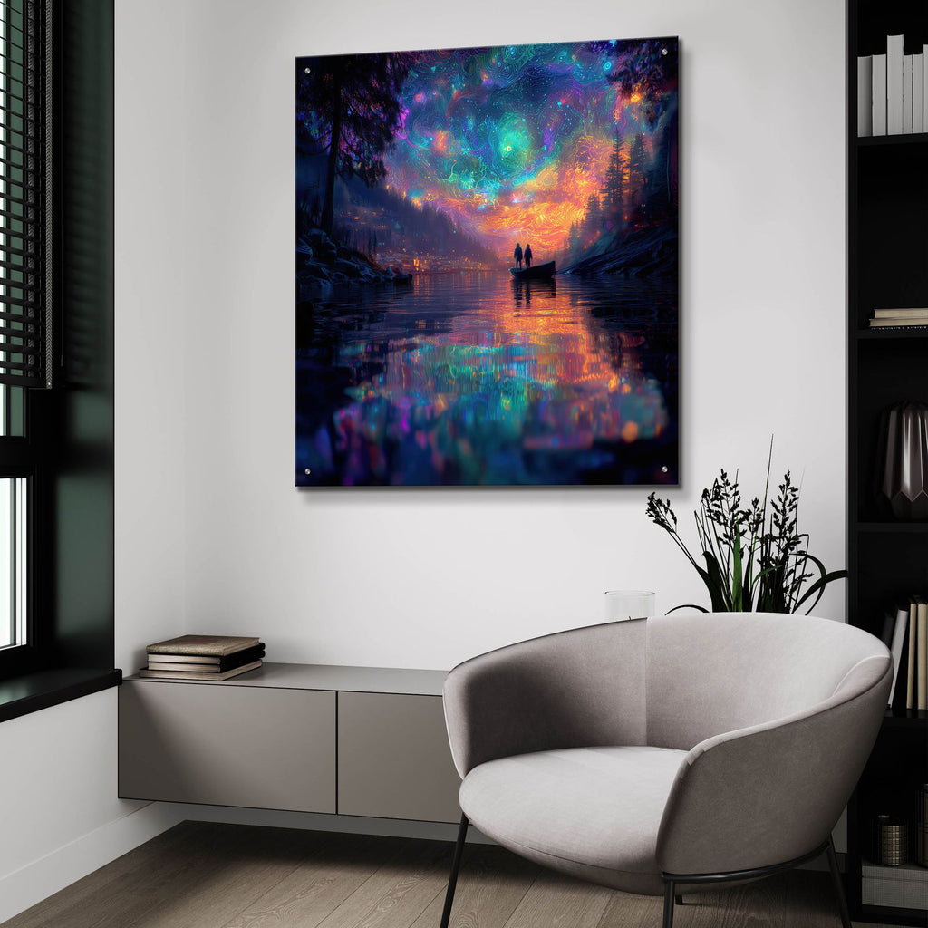 River Of Visions 2 by Ann Klee - 36x36 acrylic wall art in a room