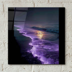 Purple Ocean by Ann Klee - 12x12 acrylic wall art in a room