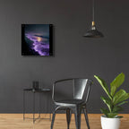 Purple Ocean by Ann Klee - 24x24 acrylic wall art in a room