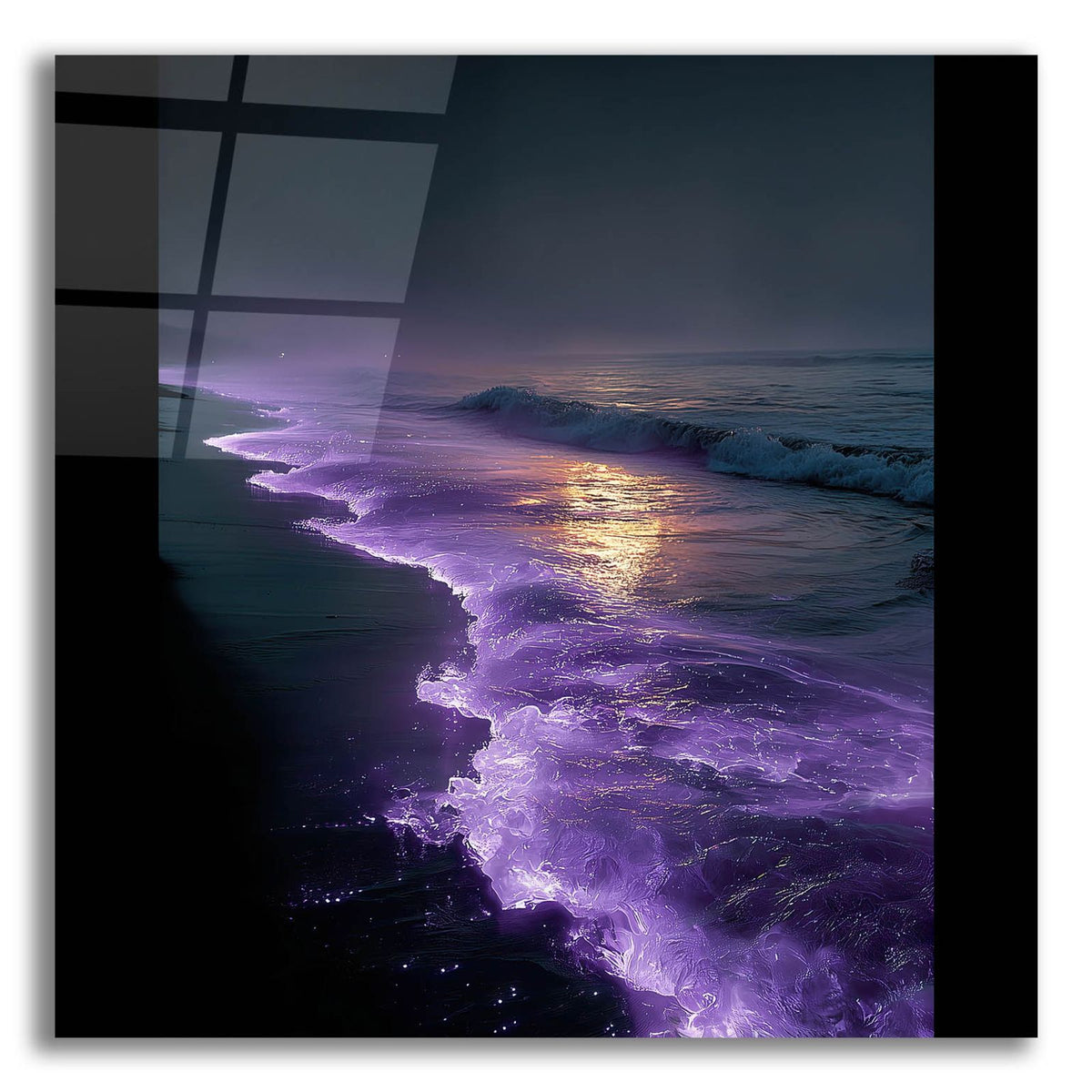 Purple Ocean by Ann Klee acrylic glass wall art
