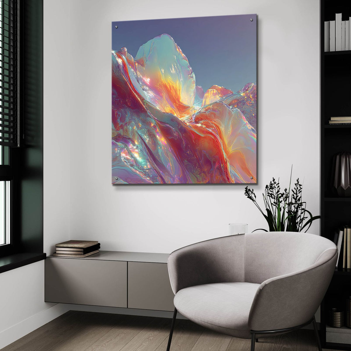 Mindscape 3 by Ann Klee - 36x36 acrylic wall art in a room