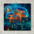 Magic Jellyfish by Ann Klee - 12x12 acrylic wall art in a room