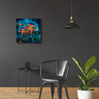 Magic Jellyfish by Ann Klee - 24x24 acrylic wall art in a room