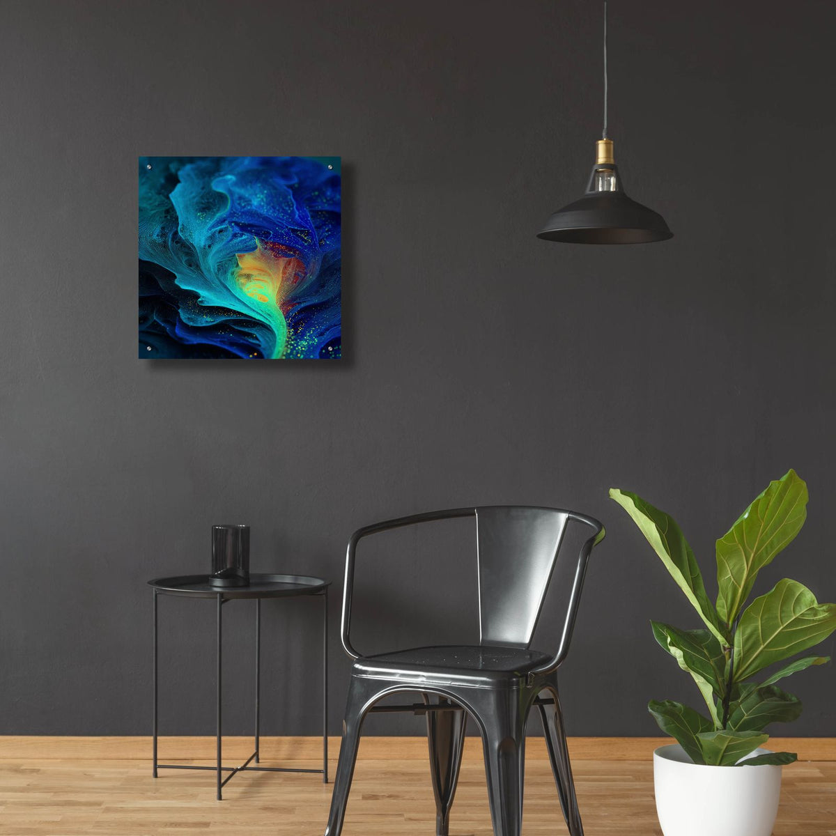Magestic Storm by Ann Klee - 24x24 acrylic wall art in a room