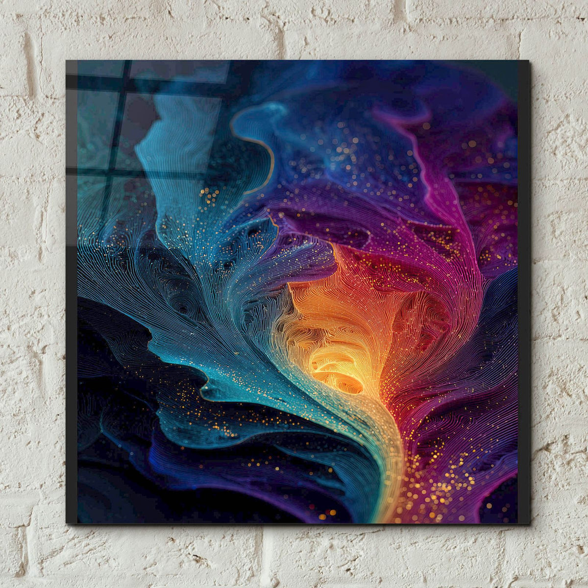 Magestic Storm 2 by Ann Klee - 12x12 acrylic wall art in a room