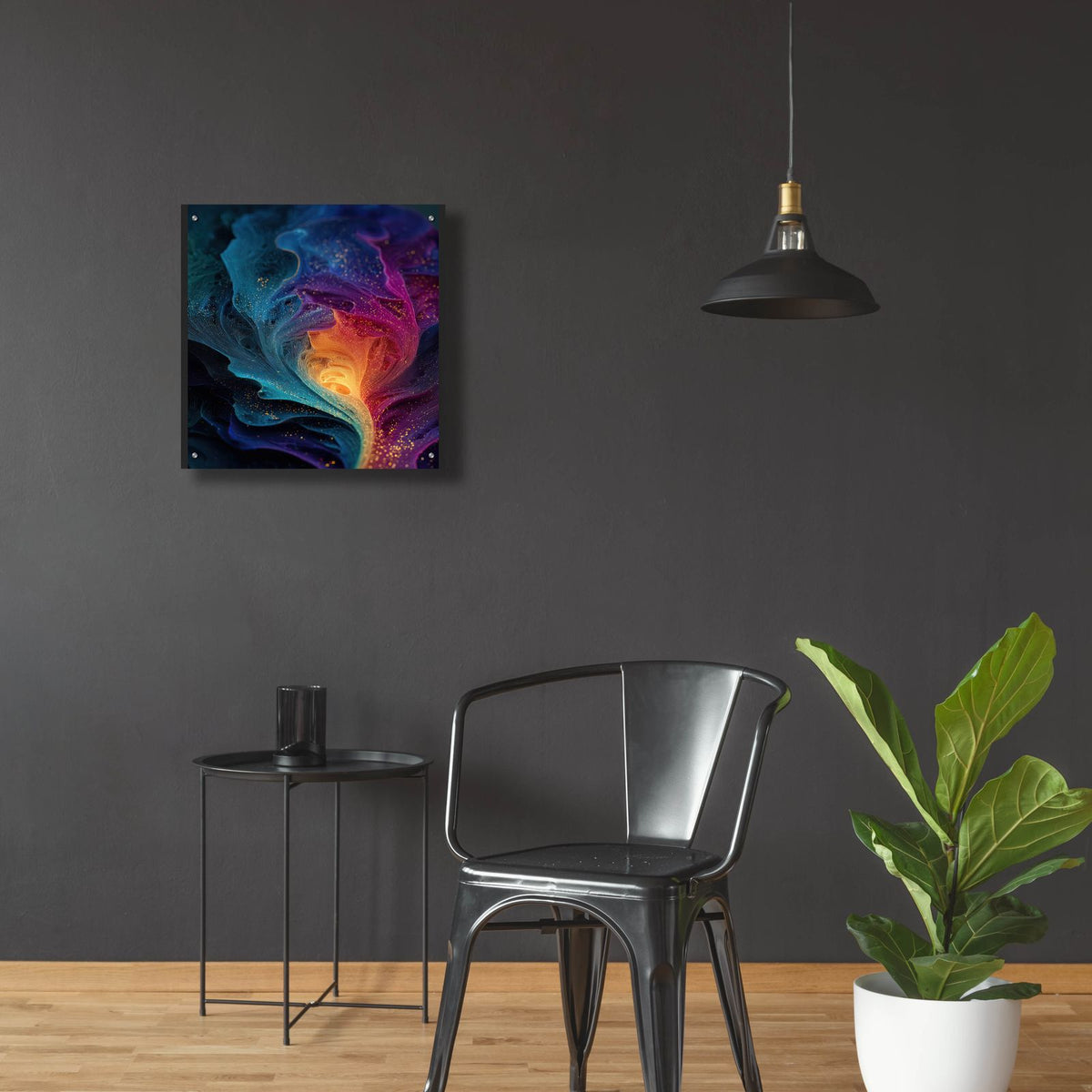 Magestic Storm 2 by Ann Klee - 24x24 acrylic wall art in a room