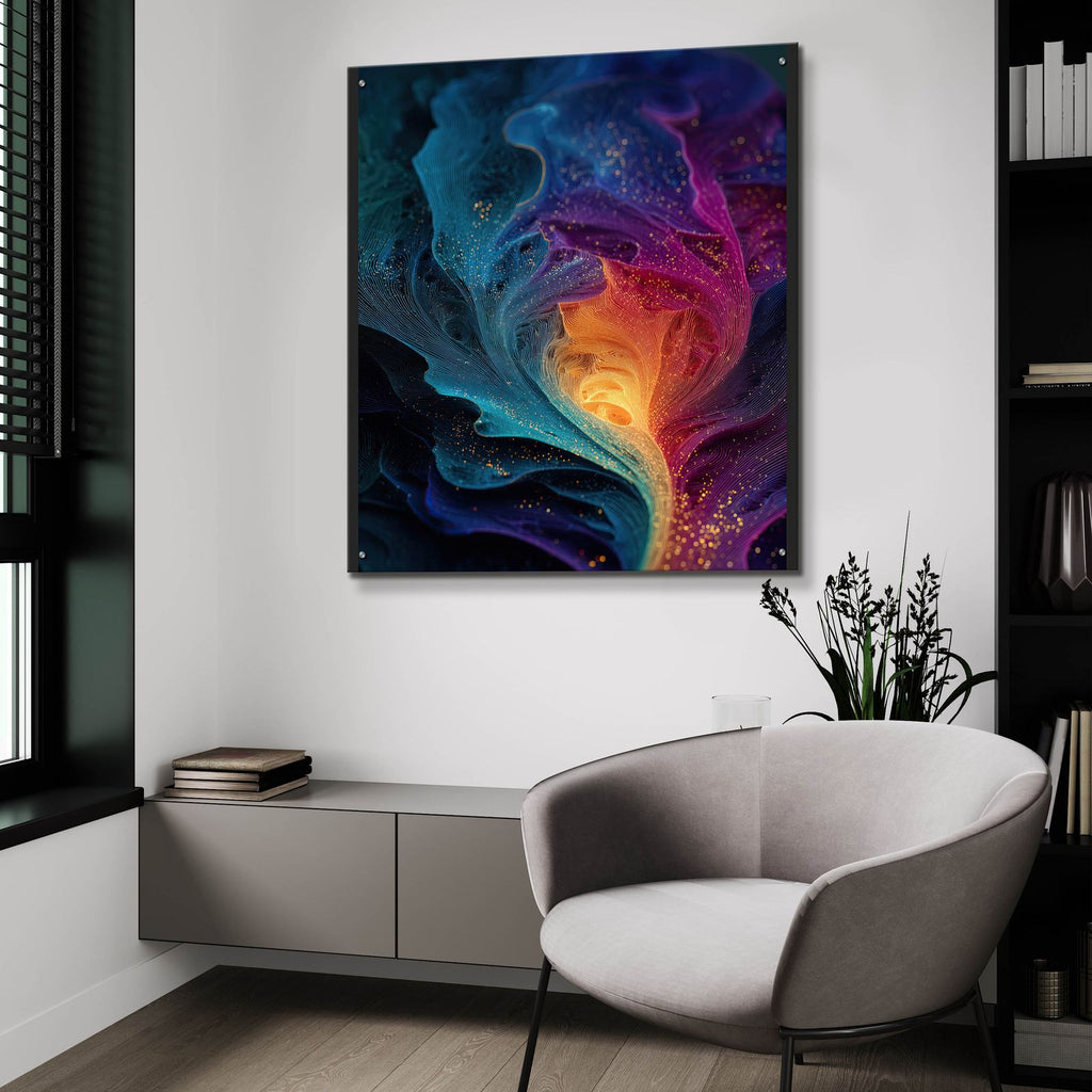 Magestic Storm 2 by Ann Klee - 36x36 acrylic wall art in a room