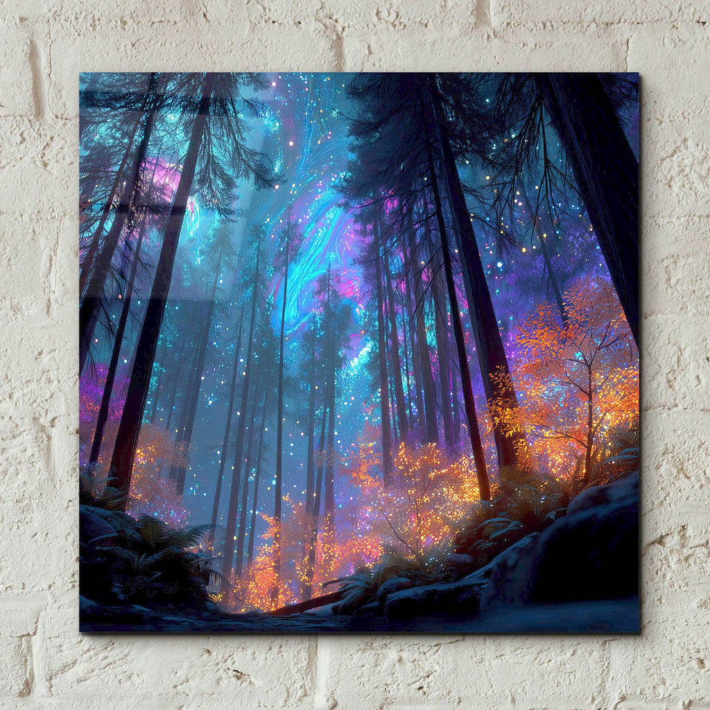 Luinescent Forest by Ann Klee - 12x12 acrylic wall art in a room
