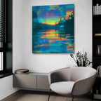 Landscape Trip by Ann Klee - 36x36 acrylic wall art in a room