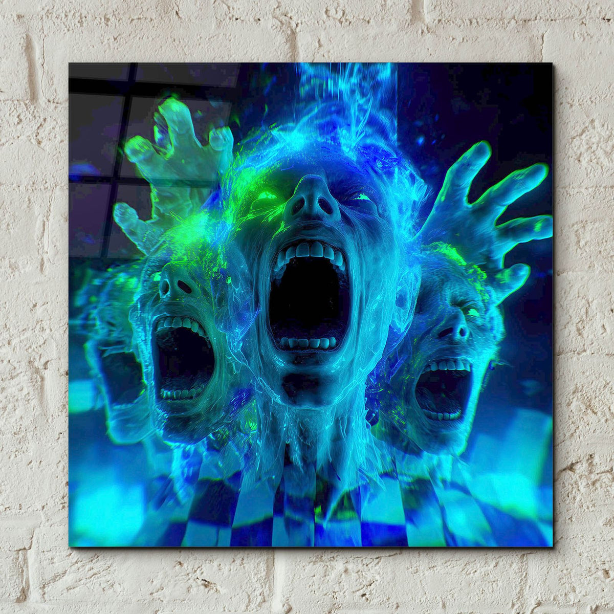 Inner Demons by Ann Klee - 12x12 acrylic wall art in a room