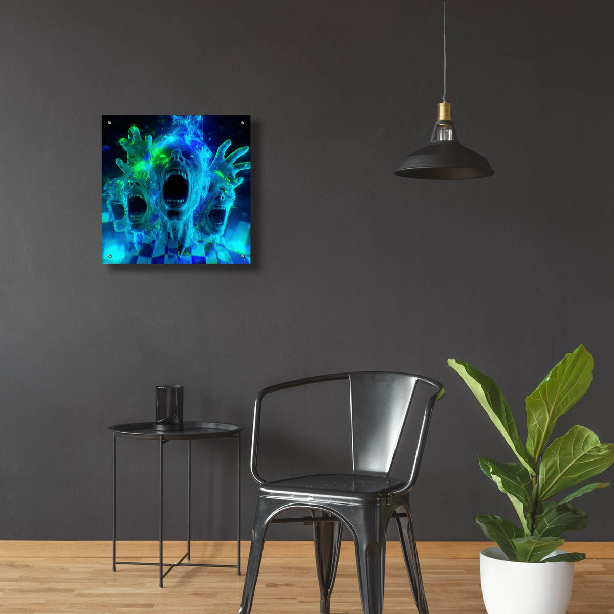 Inner Demons by Ann Klee - 24x24 acrylic wall art in a room