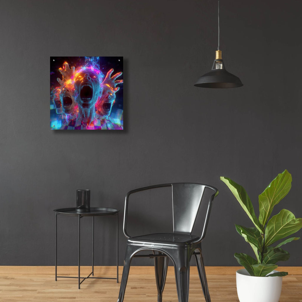 Inner Demons 2 by Ann Klee - 24x24 acrylic wall art in a room