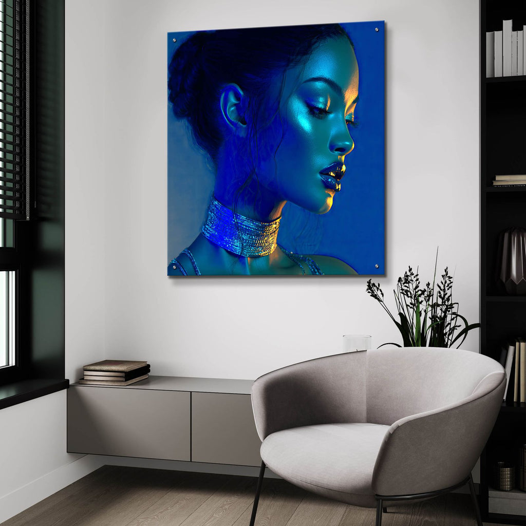 Goddess by Ann Klee - 36x36 acrylic wall art in a room