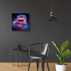 Glowy Lips 2 by Ann Klee - 24x24 acrylic wall art in a room