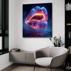Glowy Lips 2 by Ann Klee - 36x36 acrylic wall art in a room