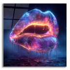 Glowy Lips 2 by Ann Klee acrylic glass wall art