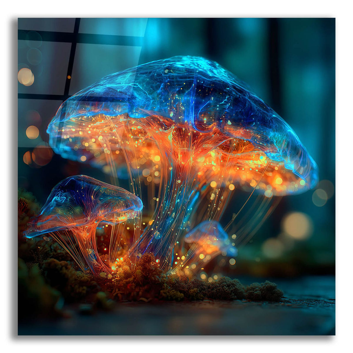 Ethereal Glow Of The Mushroom 2 by Ann Klee acrylic glass wall art