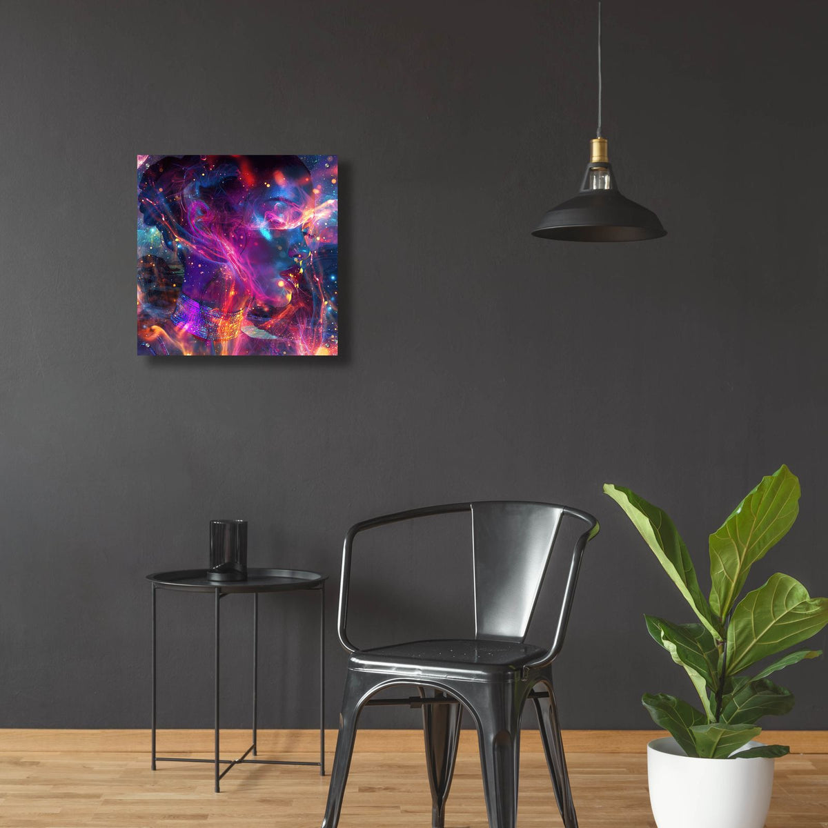 Cosmic Trip 2 by Ann Klee - 24x24 acrylic wall art in a room