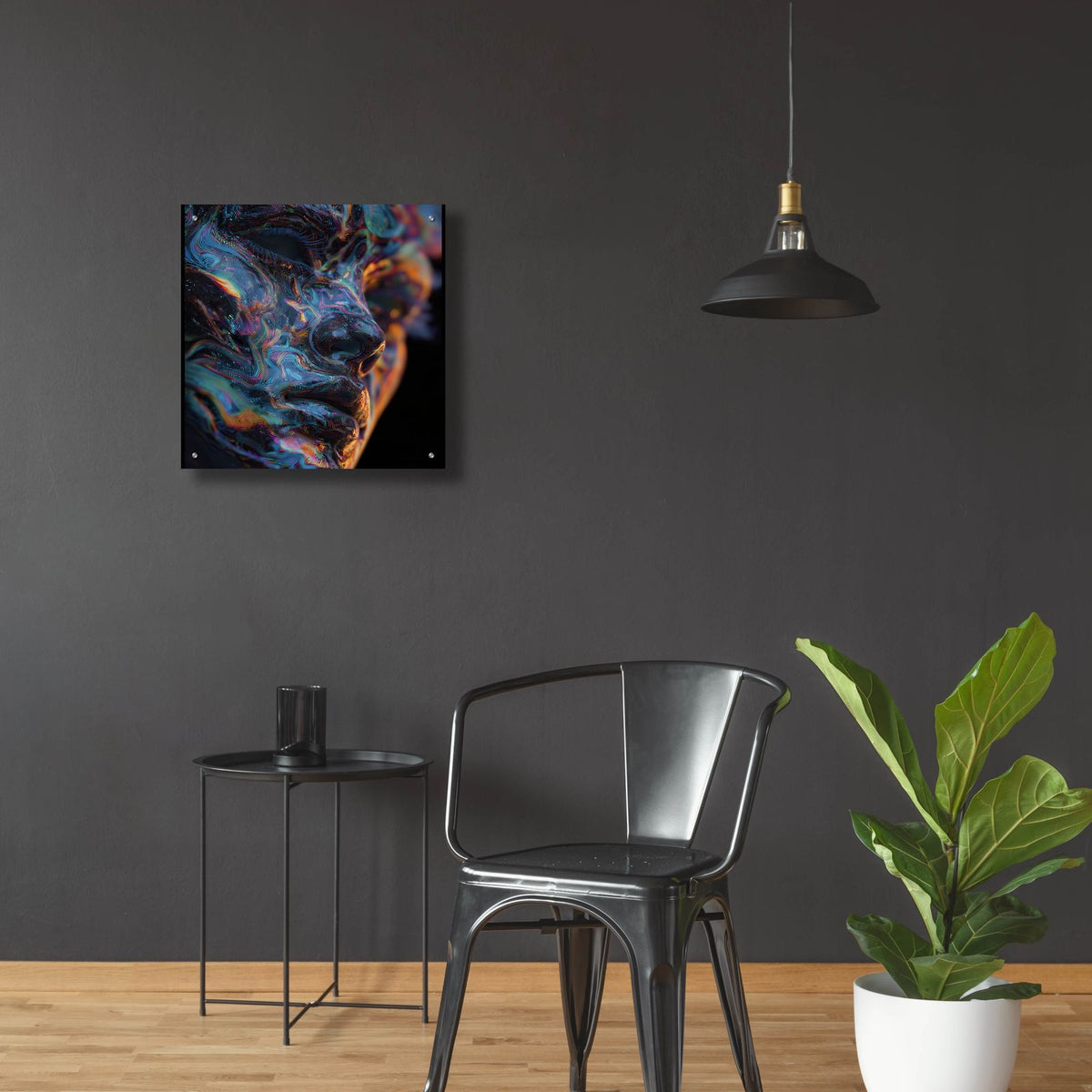Cosmic Goddess by Ann Klee - 24x24 acrylic wall art in a room