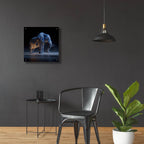 Magestic Moonlight Elephant by Ann Klee - 24x24 acrylic wall art in a room