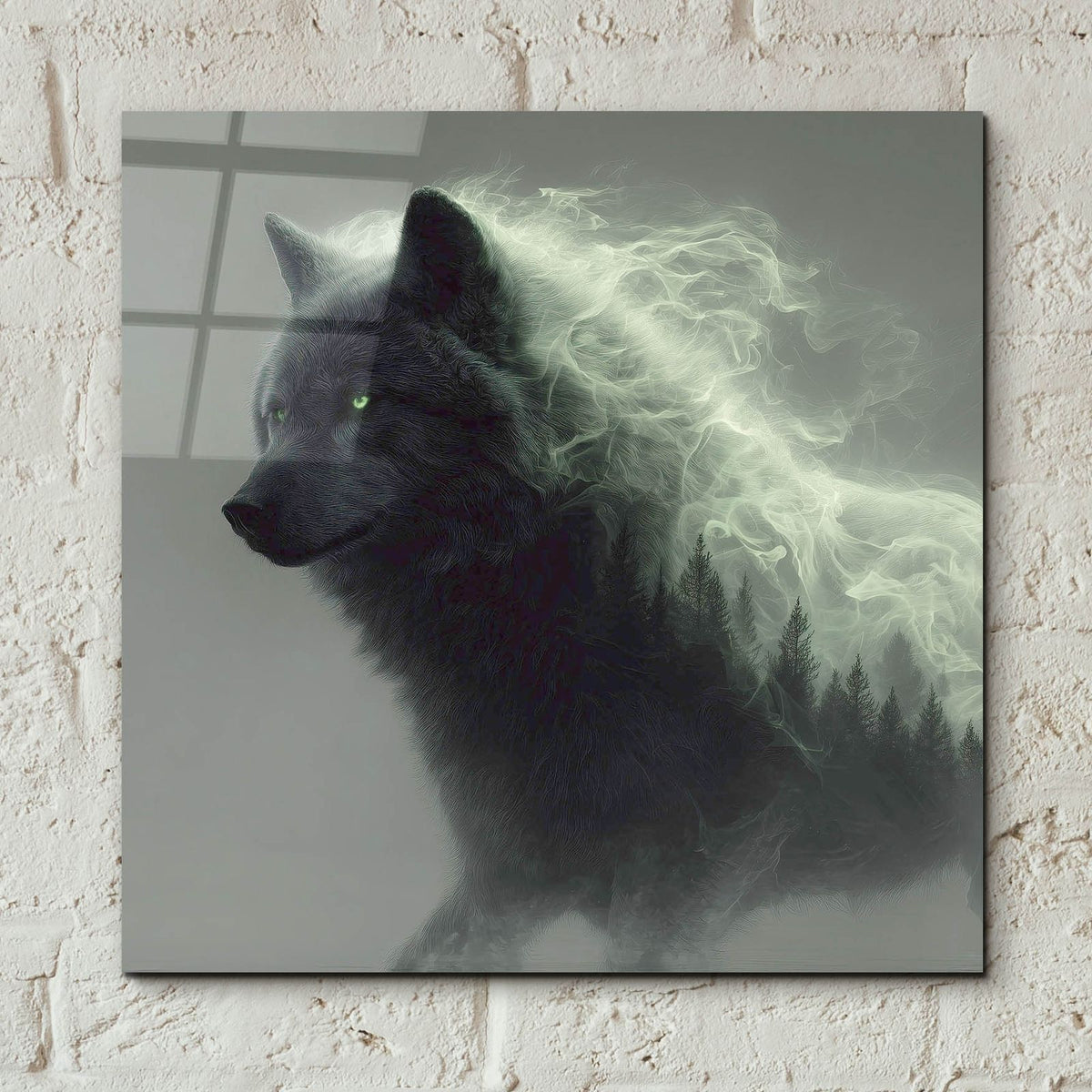 Wolf Forest by Ann Klee - 12x12 acrylic wall art in a room