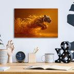 Emerging Tiger by Ann Klee - 16x12 acrylic wall art in a room