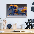 Fluid Acent Of The Wild Horse by Ann Klee - 16x12 acrylic wall art in a room