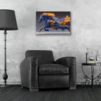 Fluid Acent Of The Wild Horse by Ann Klee - 24x16 acrylic wall art in a room