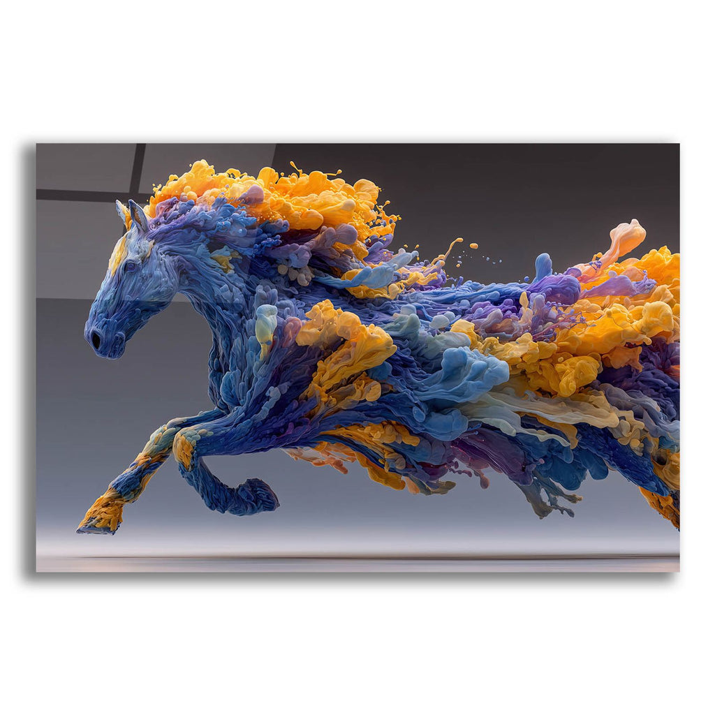 Fluid Acent Of The Wild Horse by Ann Klee acrylic glass wall art