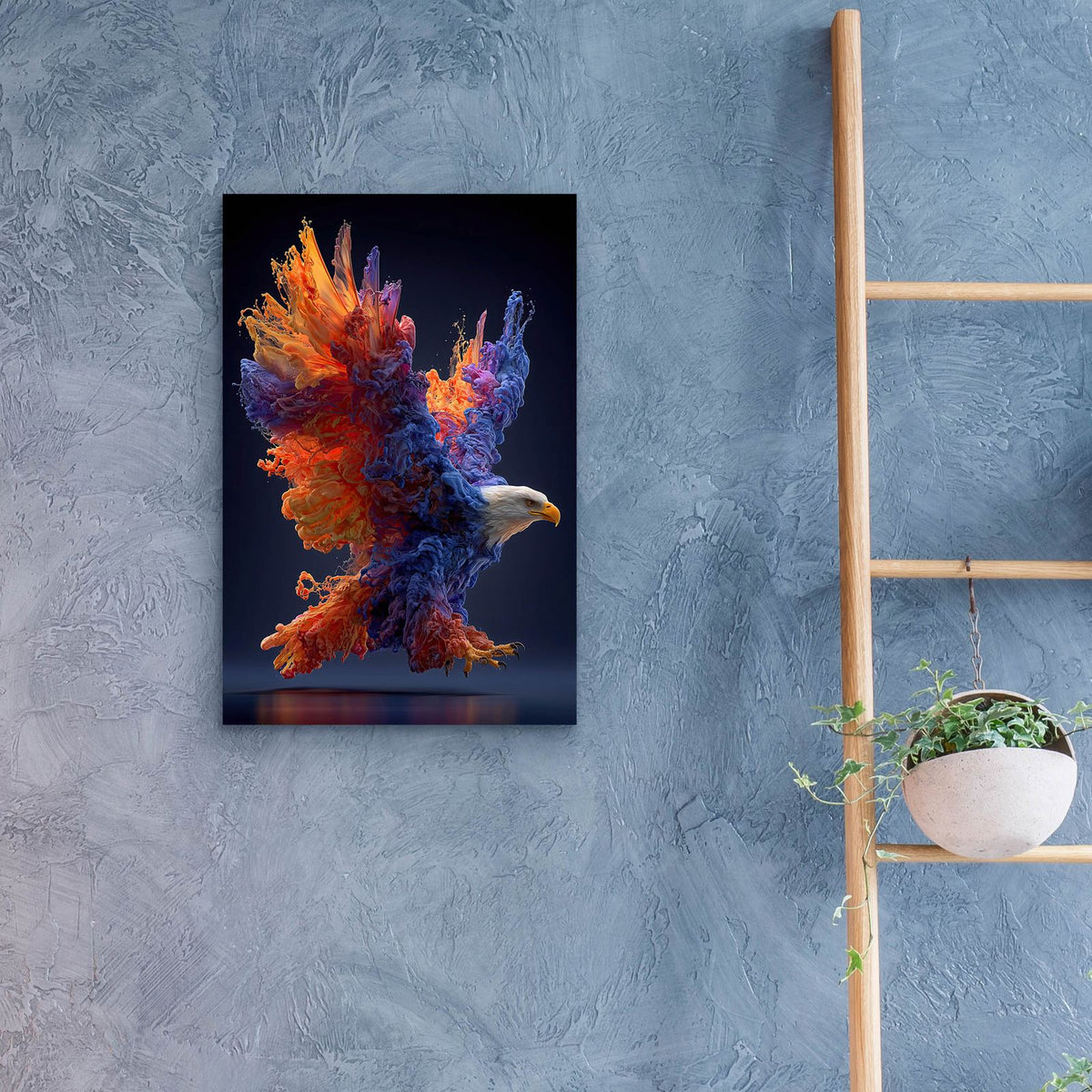 The Eagles Fluid Ascent by Ann Klee - 16x24 acrylic wall art in a room