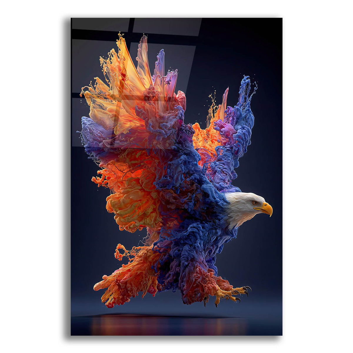 The Eagles Fluid Ascent by Ann Klee acrylic glass wall art