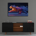 The Tigerss Fluid Ascent by Ann Klee - 36x24 acrylic wall art in a room