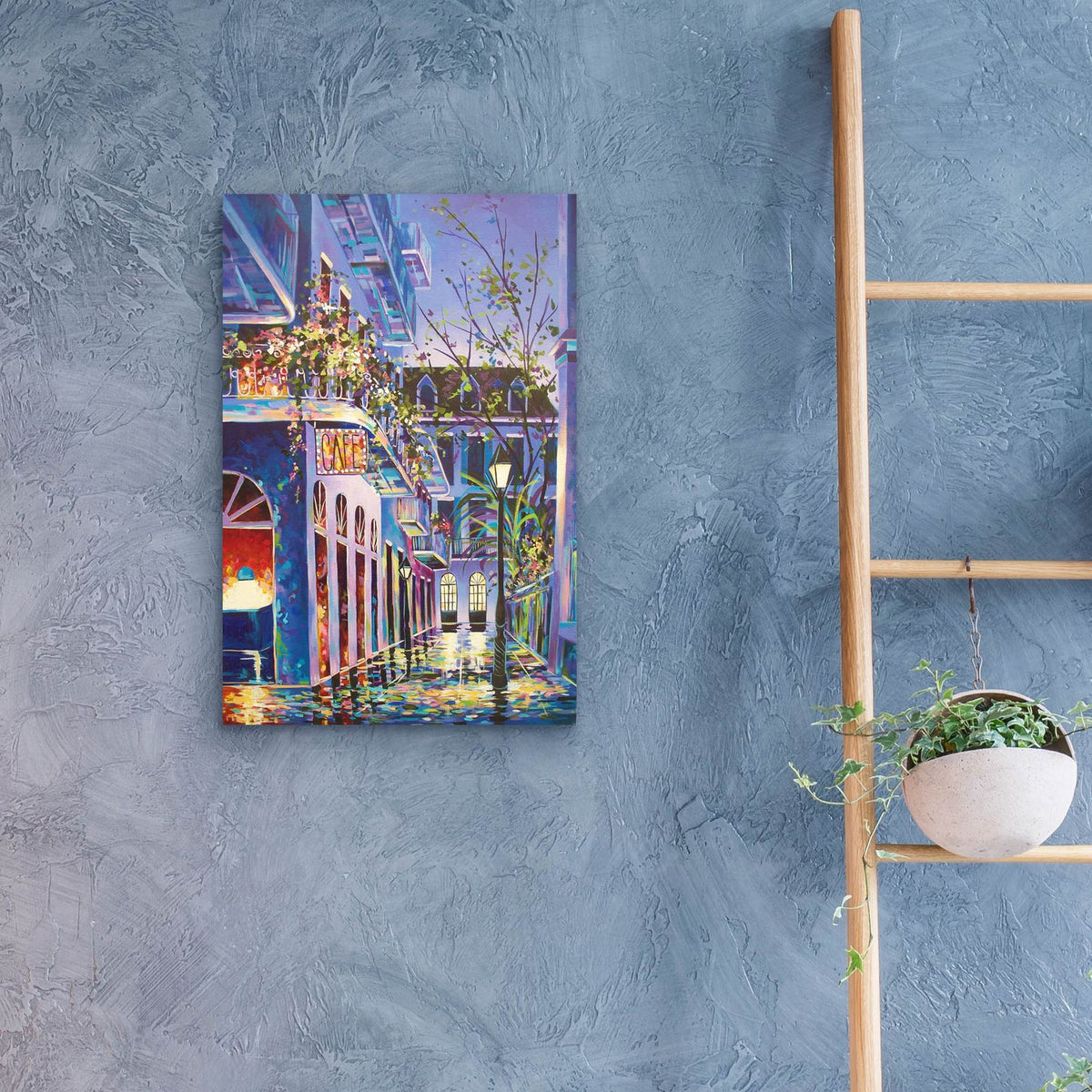 Pirates Alley Cafe Spring - New Orleans by ADEL - 16x24 acrylic wall art in a room