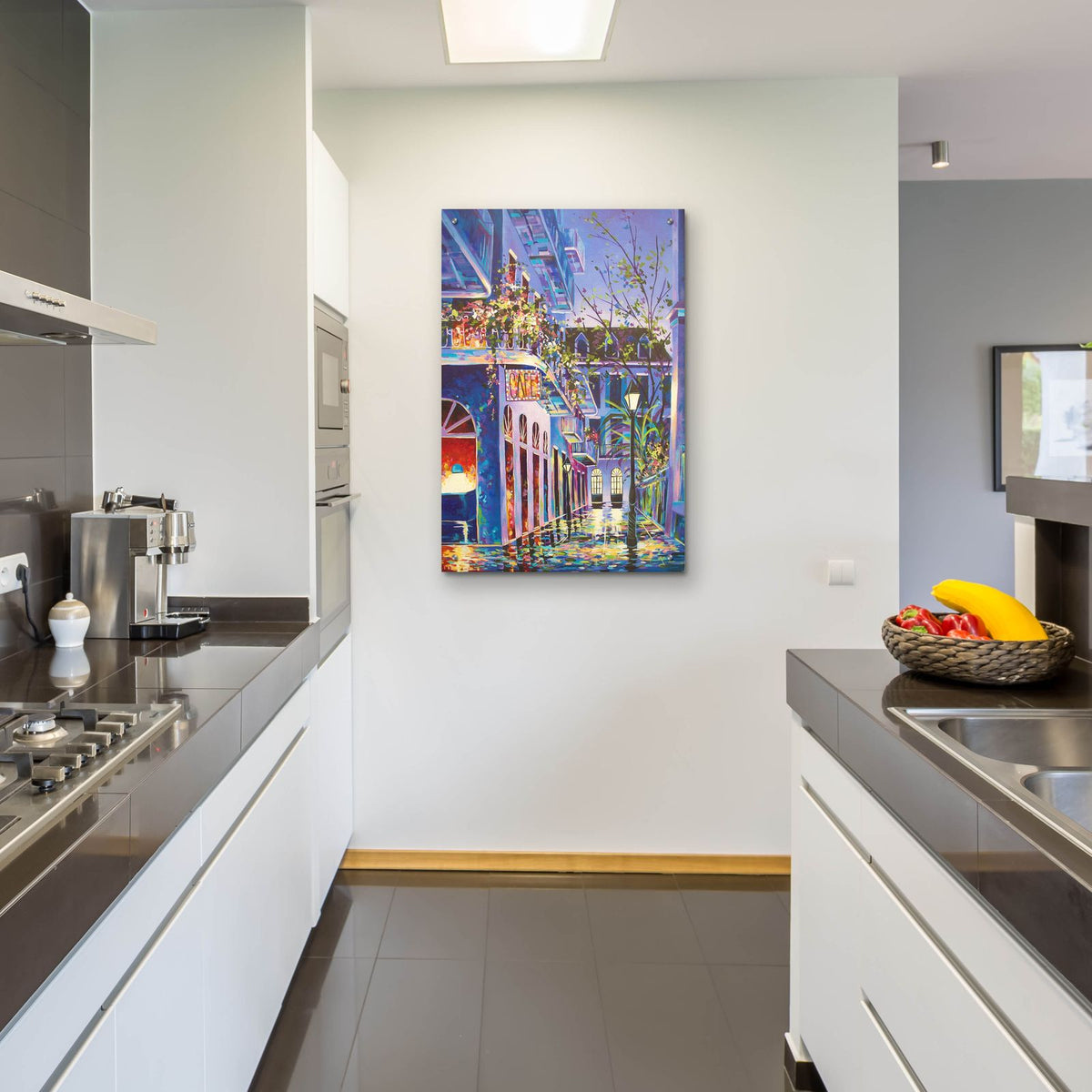 Pirates Alley Cafe Spring - New Orleans by ADEL - 24x36 acrylic wall art in a room