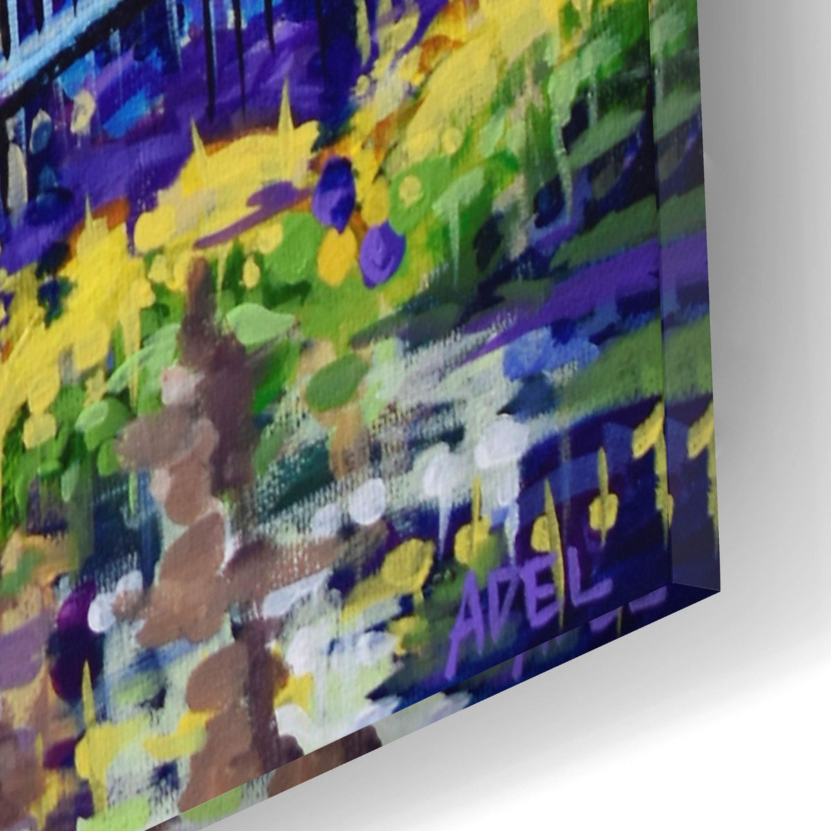 Epic Art 'New Orleans Mardigras At Cafe Du Mounde'  by ADEL Acrylic Glass Wall Art,12x16