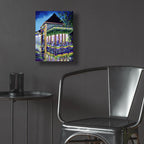 Epic Art 'New Orleans Mardigras At Cafe Du Mounde'  by ADEL Acrylic Glass Wall Art,12x16