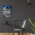 Epic Art 'New Orleans Mardigras At Cafe Du Mounde'  by ADEL Acrylic Glass Wall Art,16x24