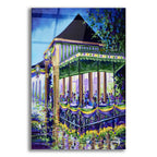 Epic Art 'New Orleans Mardigras At Cafe Du Mounde'  by ADEL Acrylic Glass Wall Art,16x24